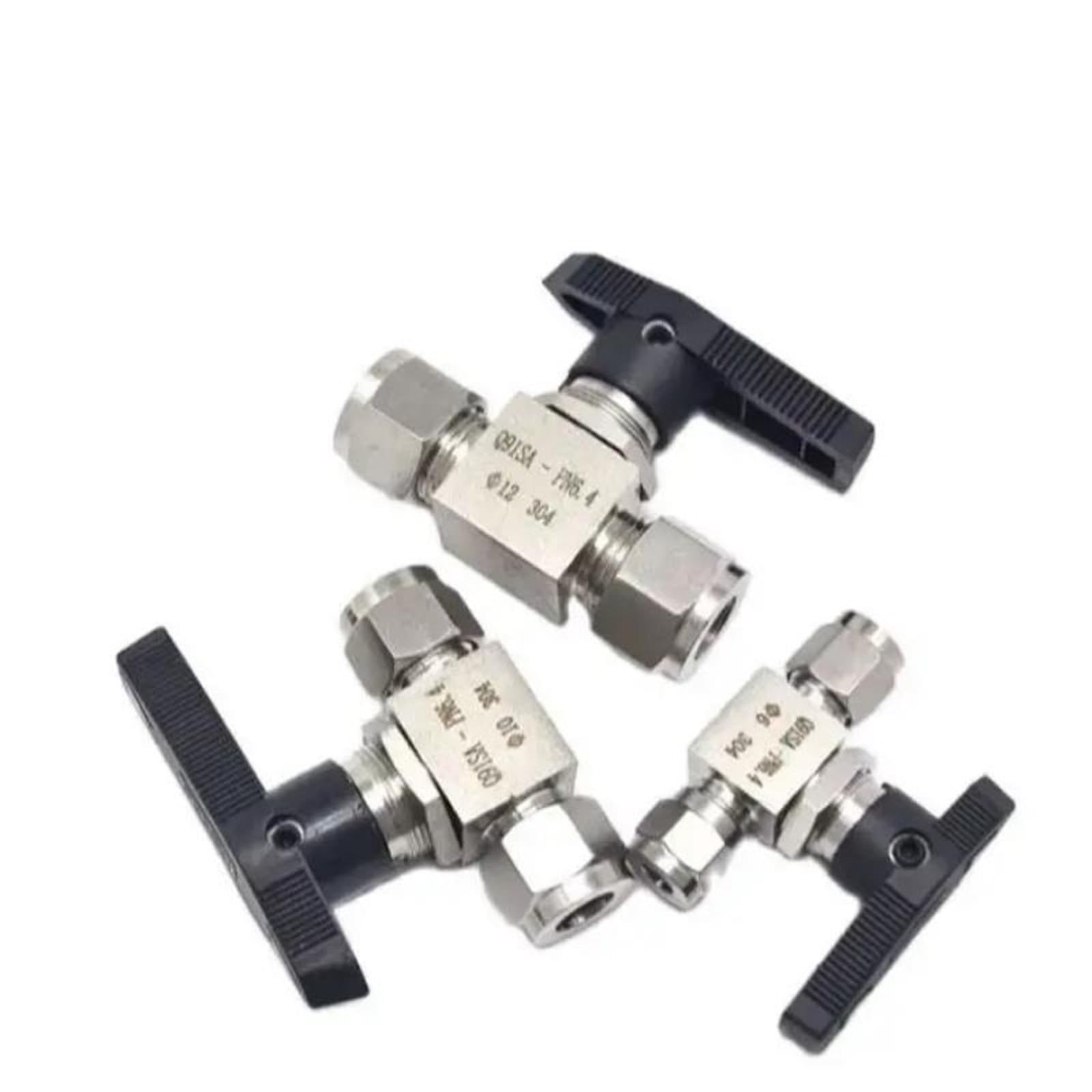 Robinet à boisseau sphérique hydraulique usiné en acier inoxydable 304 de précision