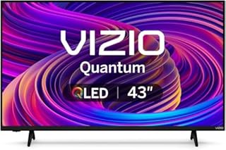 VIZIO 43-Inch Quantum 4K QLED Smart TV Bundle - 120fps Gaming, Dolby Vision HDR10+, HDMI VRR, Bluetooth, Alexa Compatible, w/AUX HDMI Cable, 12-Month CPS Protection, Streaming Kit