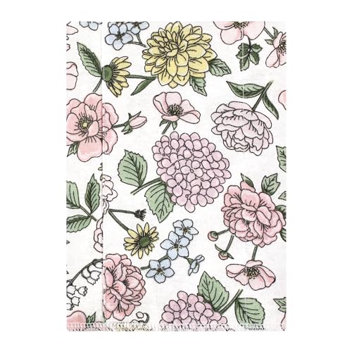 Luvable Friends Hudson Baby Flannel Burp Cloths 4pk, Vintage Floral2