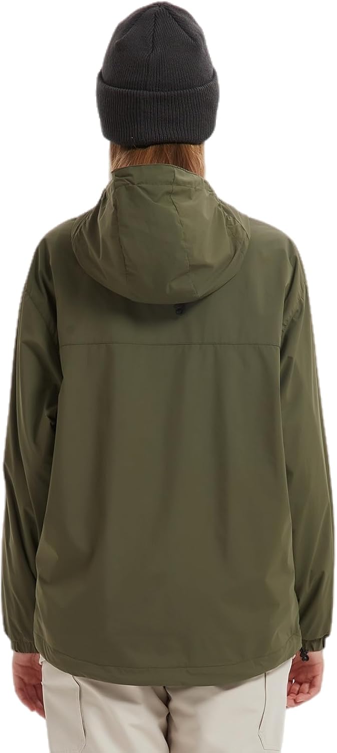 BGX Spring Women's Softshell Jacket with Hood Fleece Lined Warm Lightweight Waterproof Insulated Windbreaker