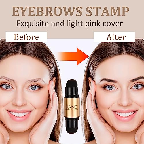 Kit di Timbri per Sopracciglia, 2 Colori in