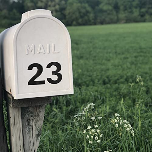 Stainless Steel House Number,5 Inch Self-Adhesive House Numbers,Brushed Metal Modern House Numbers, Garden Door Mailbox Decor Number, 911 Visibility Signage #TOP5