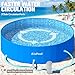 AixPool 2026 Large Foldable Pool,Non-Inflatable Pool for Adult,Foldable Swimming Pool,Plastic Kiddie Portable Pool,Collapsible Kid Pool for Backyard,Oversized Easy Setup Family Pool for Adult,7.5FT