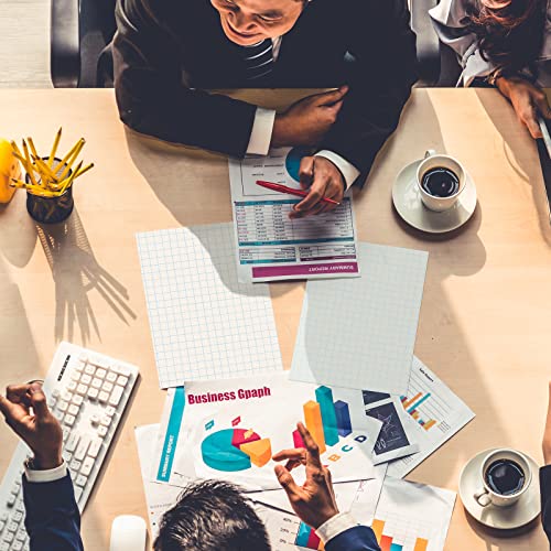 Ferraycle Bloco de papel quadriculado com 300 folhas, 21 x 28 cm, blocos de papel quadriculado dupla