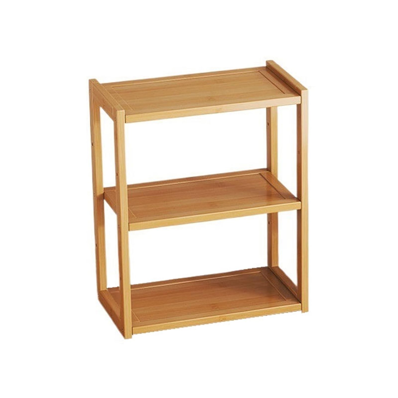 Shihan-2015 Bookcase Home Simple Desktop Small Bookshelf 3-Tier Bamboo Open Storage Rack Display Shelf