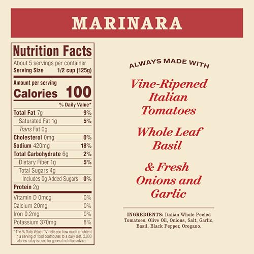 Image of Rao's Homemade Marinara Sauce, 24 oz, All Purpose Tomato Sauce, Pasta Sauce, Carb Conscious, Keto Friendly, All Natural, Premium Quality, With Italian Tomatoes & Olive Oil (Pack of 2)