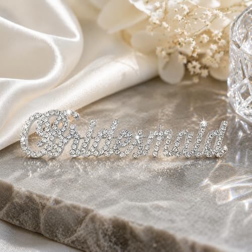 Image of Bridal Party Brooch Pins (Bridesmaid (Silver))
