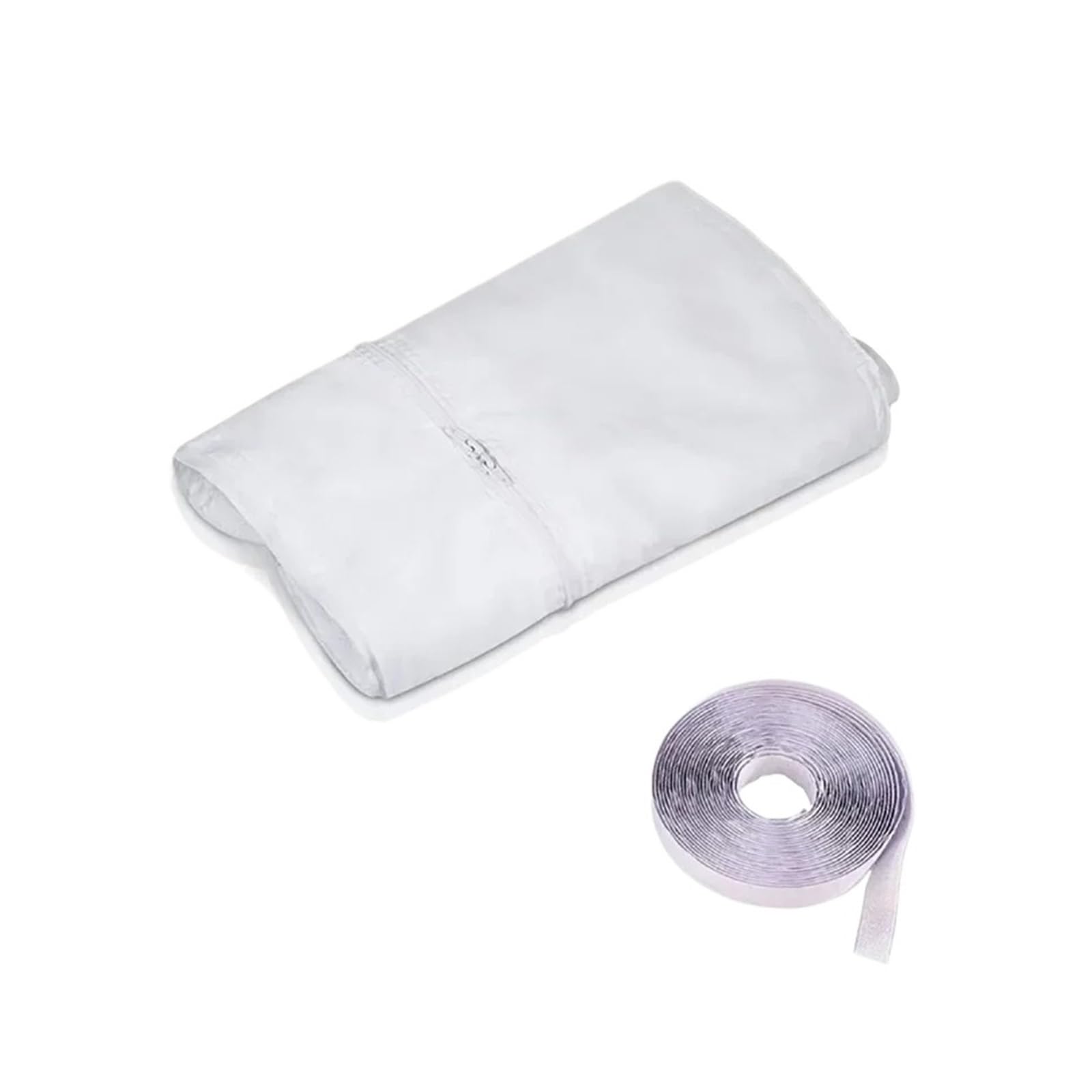 Koesrxnqw One Color Air Lock Window Seal For Portable Conditioner Flexible Cloth Sealing Plate With With Zip And Adhesive Fast All Weather Protection(300Cm)