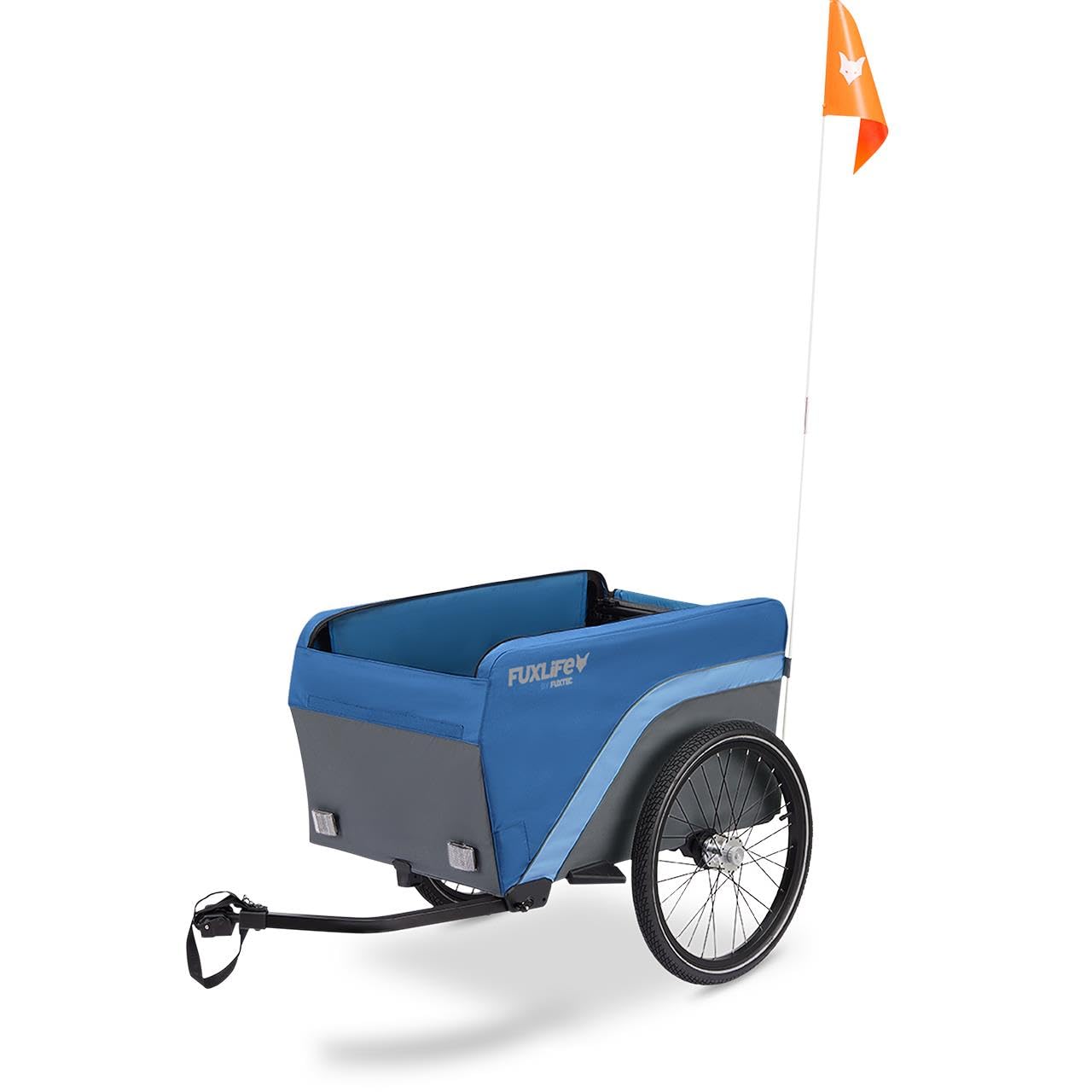 Rimorchio per bici FX-LA120 blu • 2 in 1 pieghevole • rimorchio cargo 120L con portata 47,8kg • volume di carico 120L • carretto per uso quotidiano