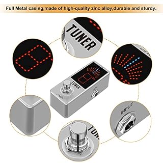 Rowin – Pédale d’accordage chromatique haute précision avec écran LCD pour guitare, basse, violon, avec True Bypass – LT-910 - Les Beatles, Paul McCartney, John Lennon, RIngo Starr, George Harrison Rowin – Pédale d'accordage chromatique haute précision avec écran LCD pour guitare, basse, violon, avec True Bypass - LT-910 – Image 3