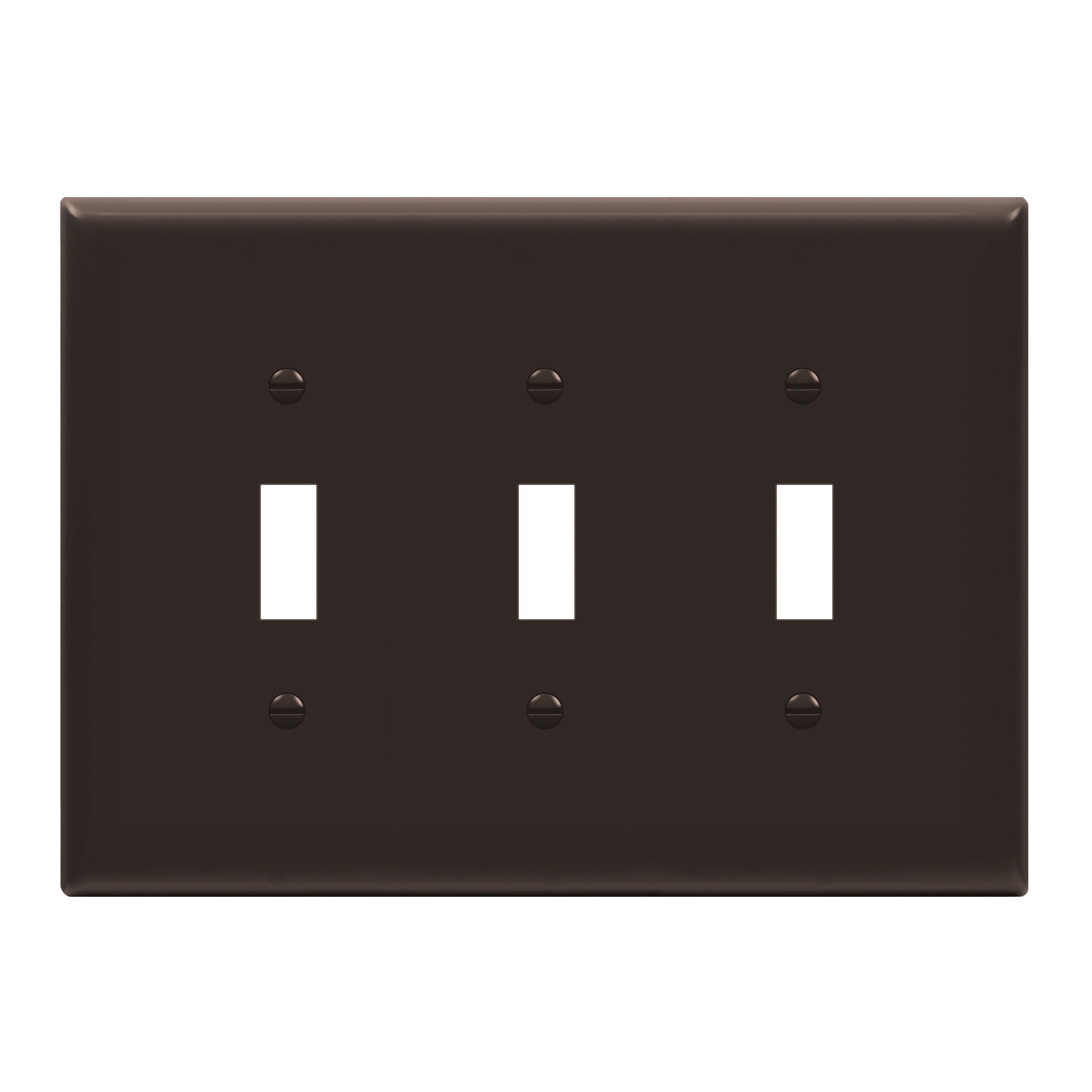 ENERLITES Triple Switch Wall Plate - Durable & Gloss White -16