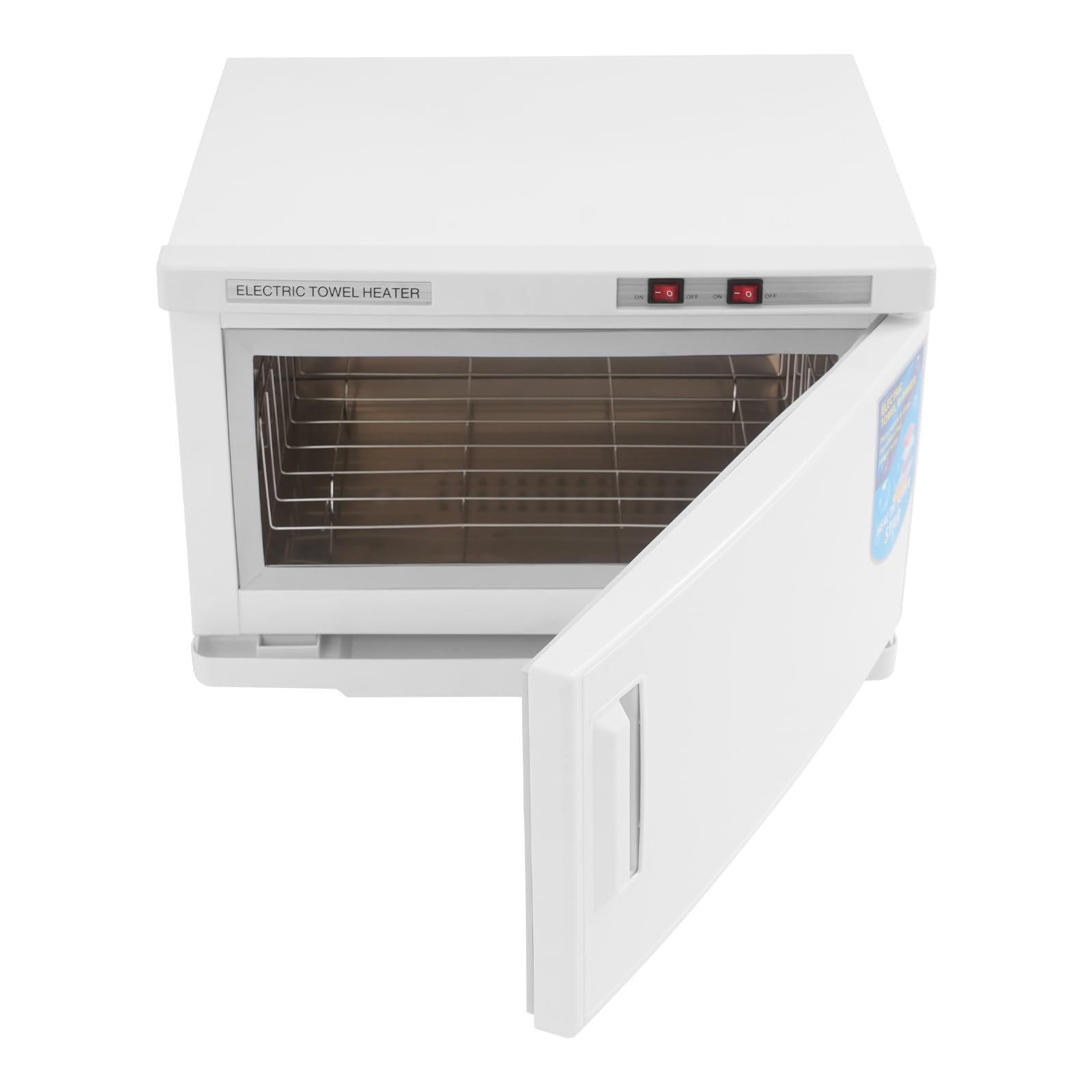 2-in-1 Handtuchwärmer - Heizen und Warmhalten, Handtuchwärmer mit Sterilisator, 25L Handtuchheizschrank, Handtuch Schrank für Privathaushalte, Fitnessstudios, Hotels (Weiß)