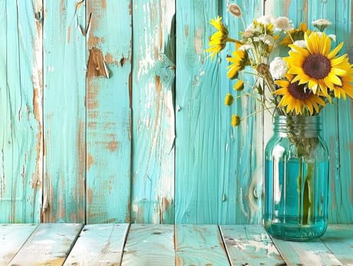 Peinture Diamant 5D Tournesol 80x110cm : Kit Point de Croix Diamant pour Décoration Maison DIY