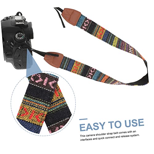 Luxshiny Alça Para Câmera Alça Para Câmera Dslr Alça Para Câmera Vintage Alça Para Câmera Retro Ajus