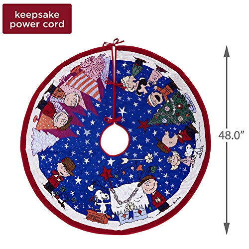 Hallmark Keepsake Ornament 2019 Year Dated Peanuts Christmas Light, Charlie Brown Tree Skirt #TOP4