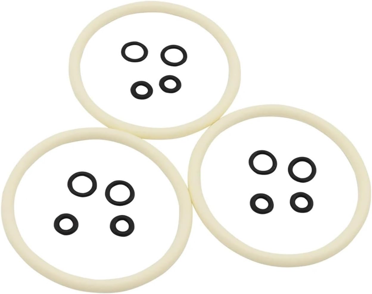 Home Brewing 3 Sets White Cornelius Corny Keg Silicone O Ring Seal Set Gasket Replacement Kit Set Homebrew Beer Keg Brewing Accessories