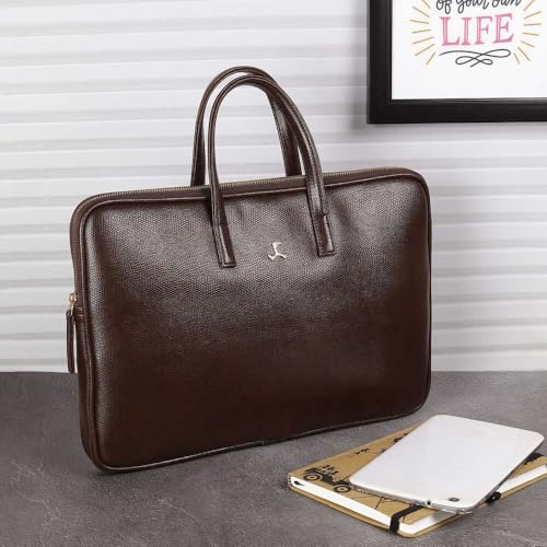 Image of Mochi Unisex Adults Casual Synthetic Soft Body Zipper Closure Solid Laptop Bags With 1 Pocket And 1 Compartments