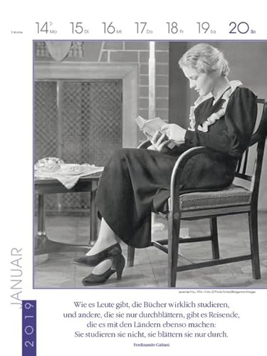 Frauen lieben Lesen 2019 Literatur-Wochenkalender