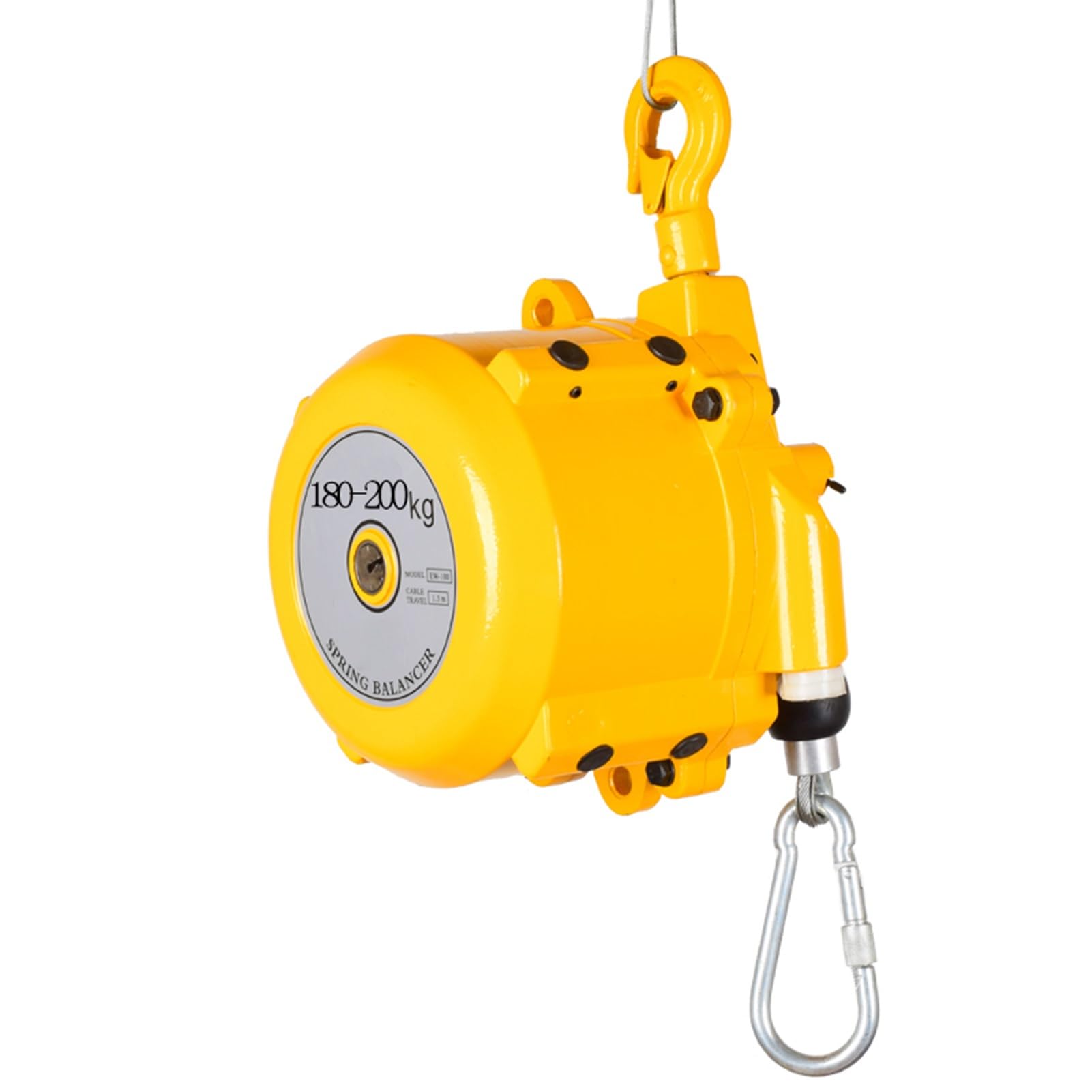 UZAMIRLEX Spring Balancer, Retractable Spring Balancer With Hook And Wire Rope, 1-200kg Load Capacity(180-200kg)