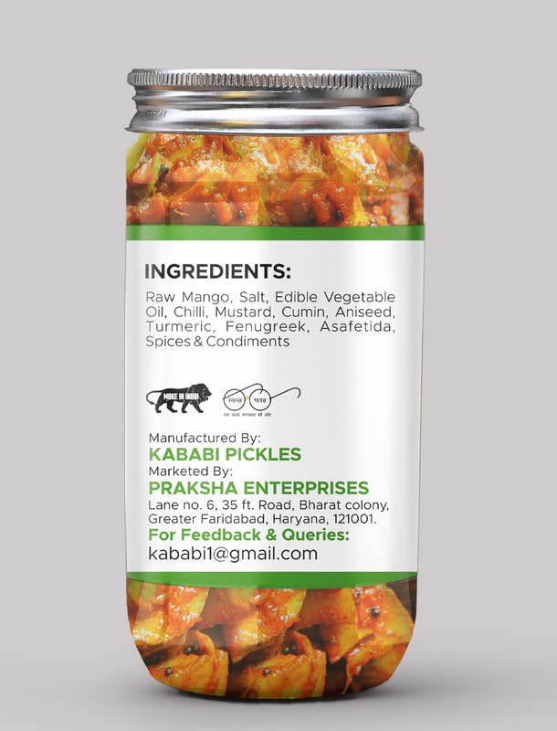 Miniatura 3 de Mother Special Mango Pickle Mango Fresco CaseroAam Ka Aachar (400G) - Receta de la madre  Pepinillo orgánico del norte de la India  Pepinillo de