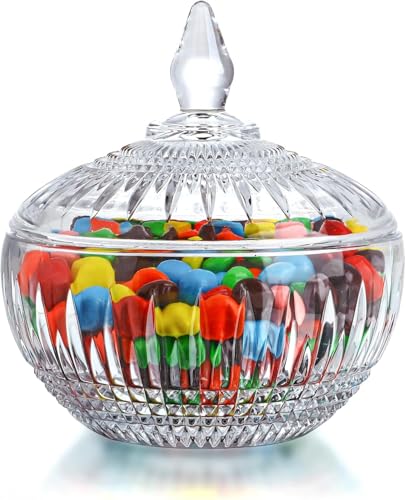Image of WRINGO Glass Storage Jar with Airtight Lid | Transparent Multipurpose Kitchen Storage Container for Cookies, Snacks, Dry Fruits, Candy, Sugar & Tea | Premium Clear Glass Canister | (Pack of 1)