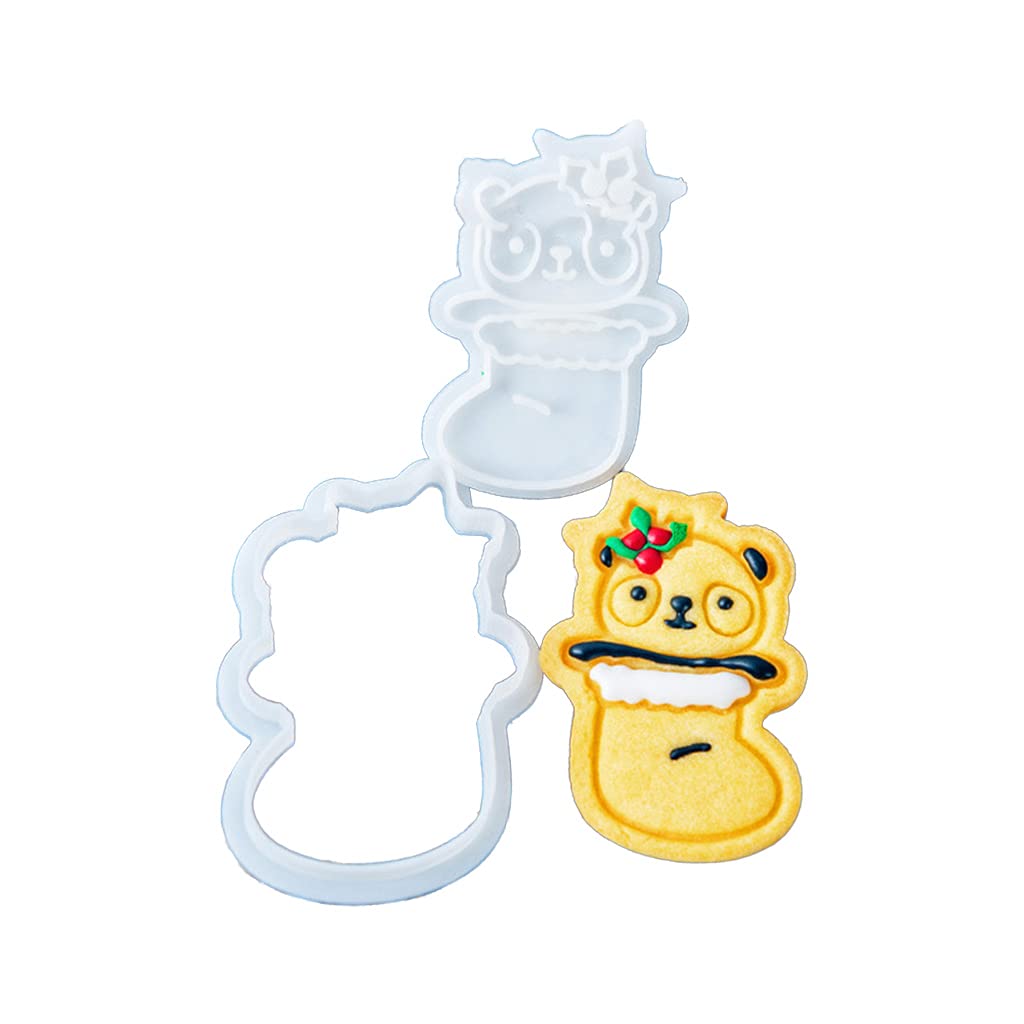 Buxuaaaa Cookie Cookie Stamps for Baking Christmas Series Biscuit Mold Pressing Biscuit Cutter 6 Types Choose Molds