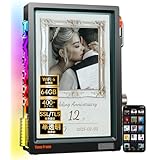 Divoom Times Frame デジタルフォトフレーム【全機能最強・究極の高性能】10.1インチ 1080P 半透明デザイン 400+ダイアル 64GB デュアルバンドWiFi6対応 HD画面 専用アプリ・1300万動画 RGB詳細調節可能 W操作 OTA対応 SSL/TLS認証 ファミリー共有 写真・動画再生 電源接続 防指紋 防塵 おしゃれ プレミアムギフト対策（サイバーブラック）