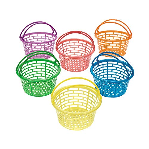Plastic Easter Basket Buckets for Easter Party Egg Hunts Kids