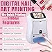Nail Printer Nail Art Printing Machine,Impresora De UñAs,Digital Mobile Smart Diy Art Fingernail Printer-2026 Upgrade Touch Screen/Drying,App Control/Automatic Recognize Shape/Fast Draw10s