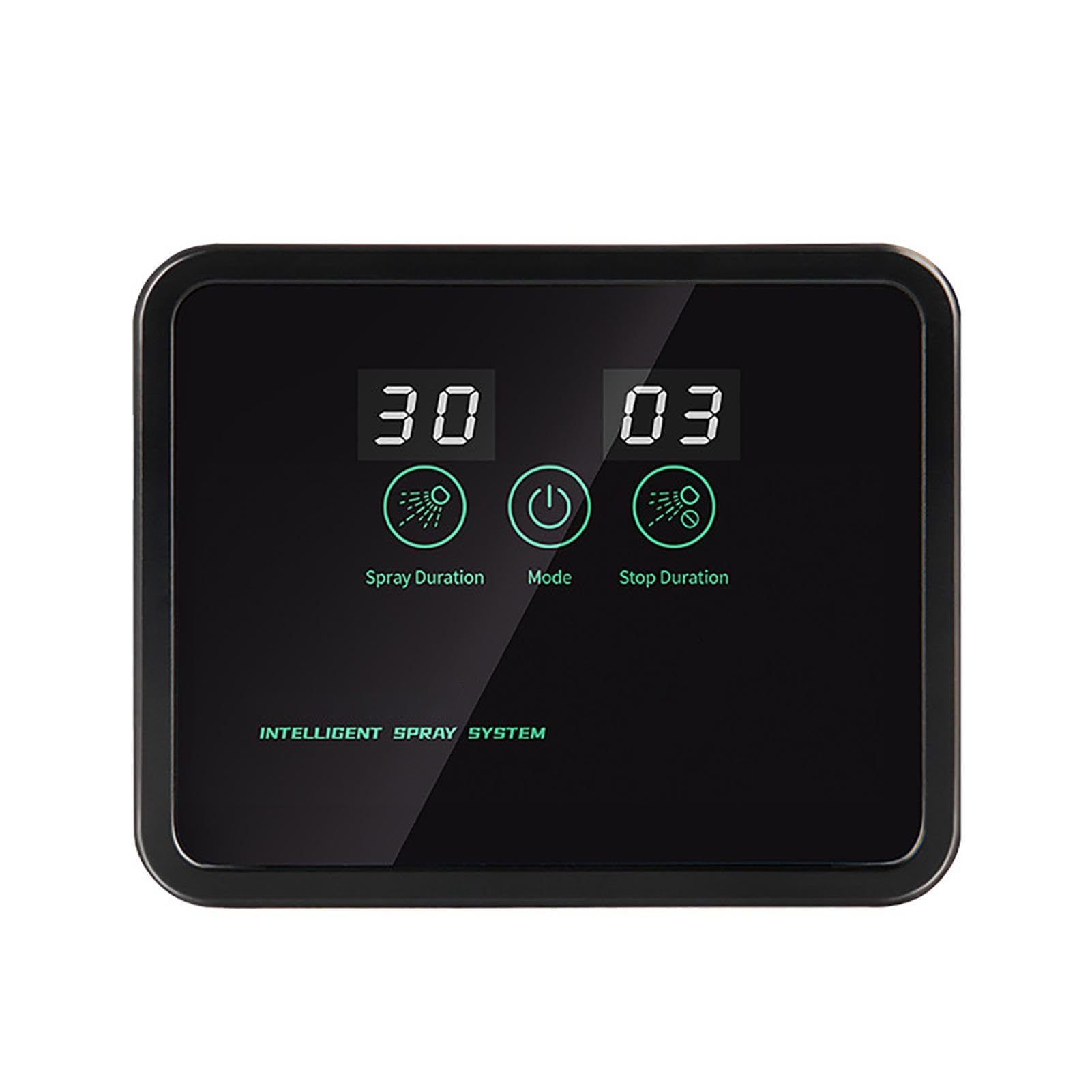 Humidificador de reptiles, sistema de nebulización automático con boquillas ajustables para niebla de terrario y simulación de lluvia en hábitats de reptiles y anfibios