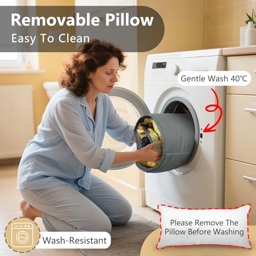 Image of Primlect Toddler Nap Mat with Removable Pillow and Fleece Blanket, Extra Large 55''x35'' Sleeping Bag, Washable, Light, Easy to Roll up, Perfect for Daycare, Preschool, Kindergarten, Travel