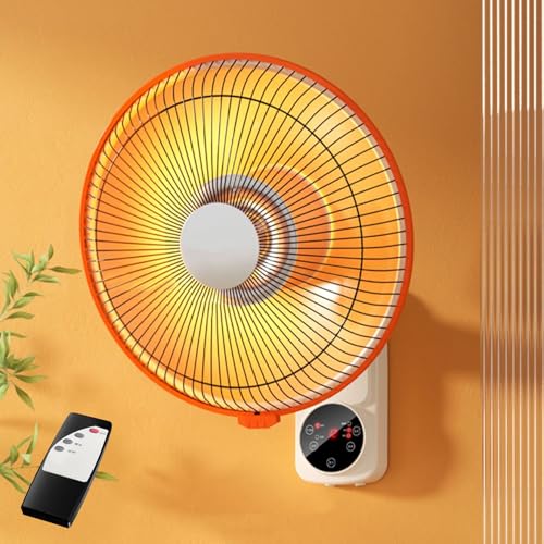 JUXDZISHW 800W,Calentador de Espacio, 1000W Calentador Portátil con 2 Modos,Calefactor de Bajo Consumo con Remote para Obras, Talleres, Camping, Garajes, Calefactor Baño
