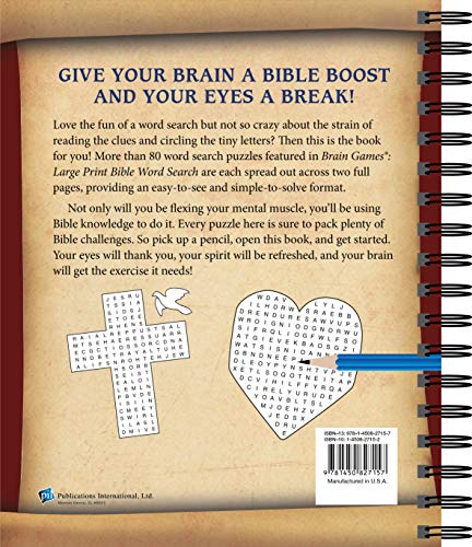 Brain Games - Bible Word Search (Large Print) #TOP1