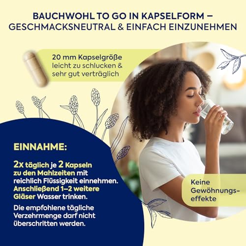 Zirkulin Flohsamenschalen 80 Kapseln - Fördert die Verdauung & Darmgesundheit - Geschmacksneutral - Unterstützen eine ballaststoffreiche & gesunde Ernährung - Sehr gut quellfähig