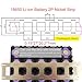 DVFOYTI 18650 2P Nickel Plated Strip 16.4ft/Roll 0.15x27mm,Spacing 20.2mm used for Li 18650 Battery Spot Welding,Battery Packs, DIY Power Projects.