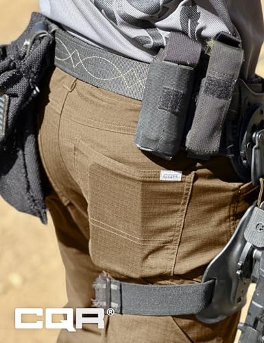 Image of CQR Men's Flex Stretch Tactical Pants, Water Resistant Ripstop Cargo Pants, Lightweight EDC Outdoor Work Hiking Pants