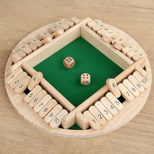 Shut The Box Juego de Mesa de Tablero de Madera Tradicional 3