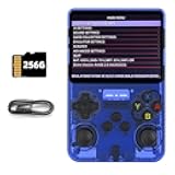 VILCORN 2025 Upgraded R36S Retro Game Console 50+ Simulators 3.5 Inch HD Screen Portable Gaming Handheld Support WiFi Online Battles & One-Click Boost (blue)