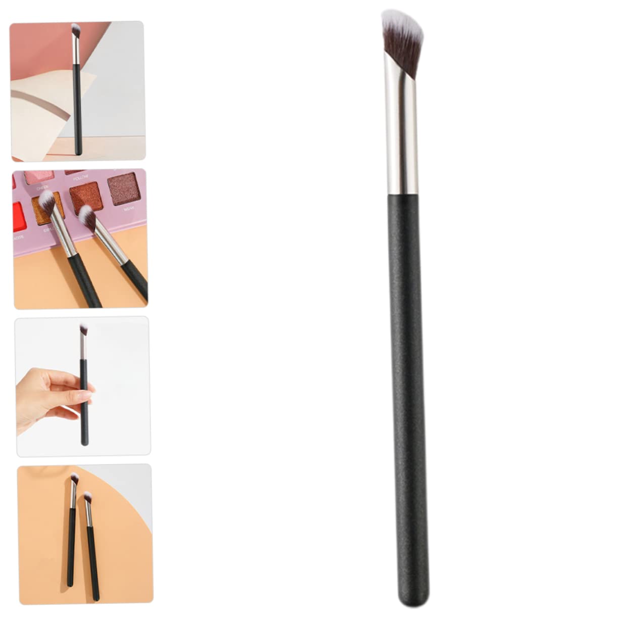 LIFKOME Angled Concealer Brush Durable Eye Makeup Brush for Application of Liquid Powder Products Ergonomic Handle for Comfort for Professionals Beginners