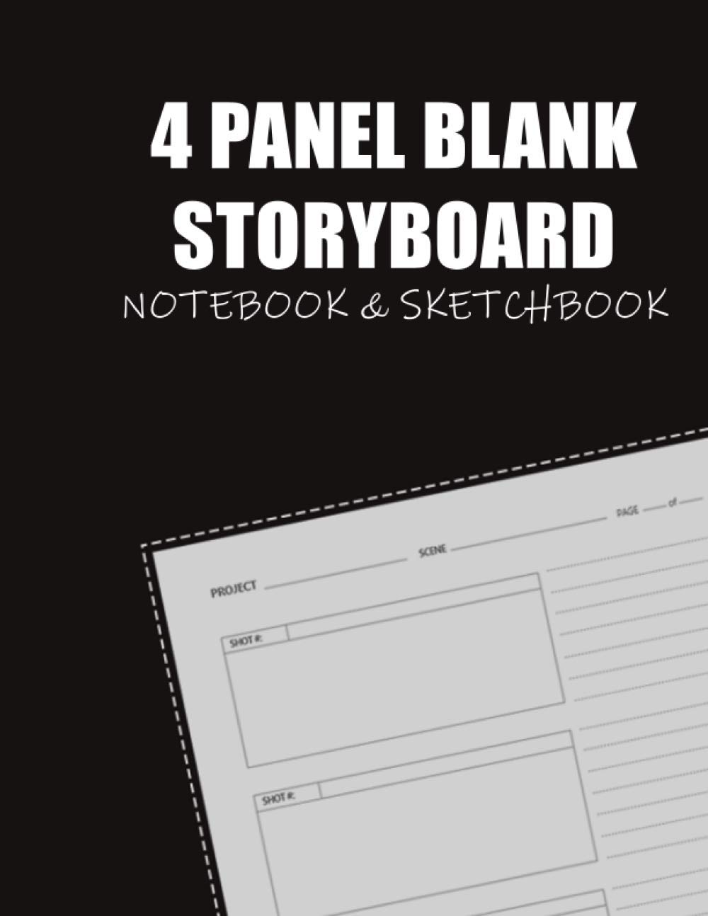 Storyboard Notebook: 21:9 Storyboard Notebook, 8.5"x11" US Letter, 120 pages: 4 frames per page ideal for Directors, filmmakers, advertisers & animators