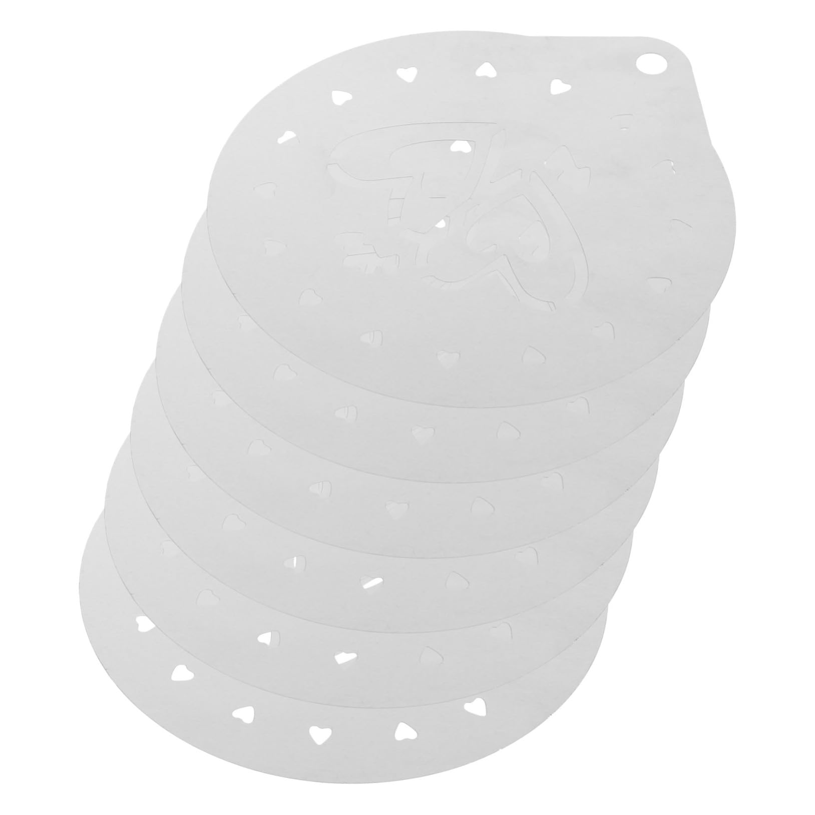 OFFSCH Holiday Cake Decorating Templates 6 Pcs Laminated Stencils Set for Mother's Day Baking Fondant