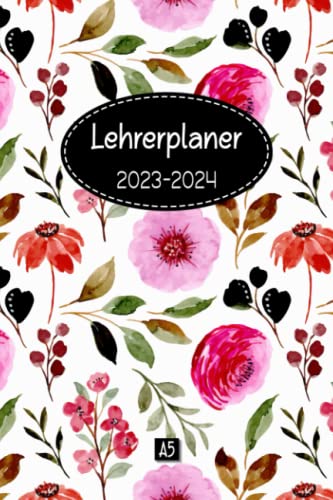 Lehrerplaner 2023-2024 A5: Schulkalender und Lehrerkalender für Lehrerinnen & Lehrer | Planen und organisieren Sie das Schuljahr 2023-2024 | 2 Seiten ... | Format A5 [15,24 x 22,86 cm] | 175 Seiten