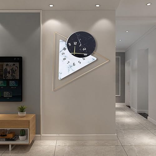 Miniatura 3 de Reloj de pared grande para decoración de sala de estar, 22 pulgadas, moderno estilo nórdico, reloj de pared silencioso para el hogar, cocina,