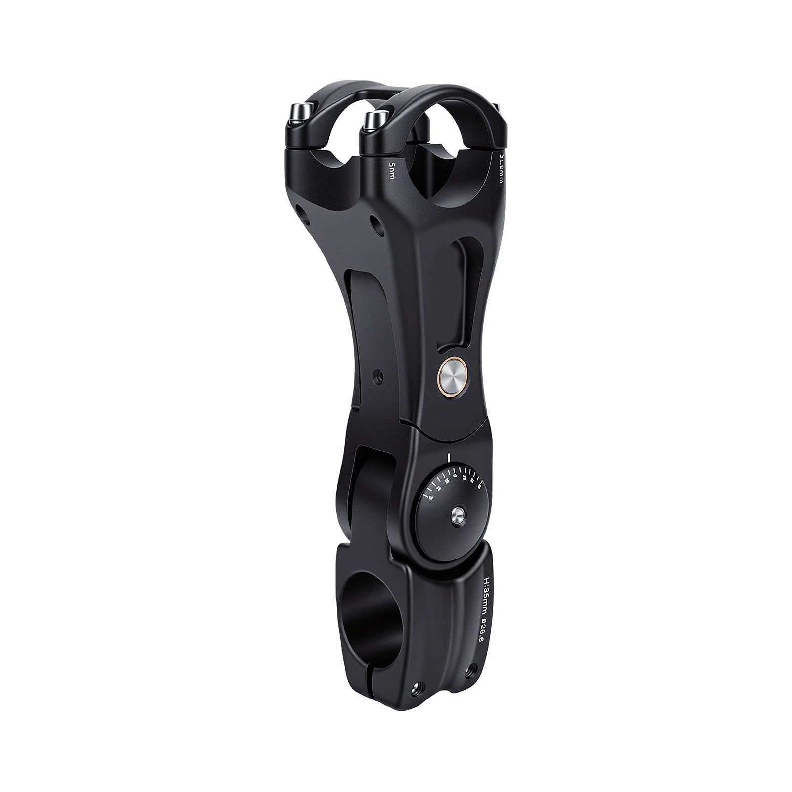 Alomejor Attacco Manubrio Bici con Sospensione Attacco Manubrio Regolabile 31,8 Mm Lega di Alluminio Forgiato 3D con Molle Intercambiabili Angolo di 60 Gradi per Ciclisti di Mountain Bike su Strada