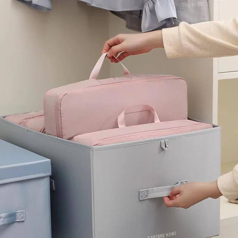 Image of Compression Packing Cubes for Suitcase Travel Luggage Organizer Bags Set Packing Organizers Compression Suitcase Bag Travel Essential Bag (2)