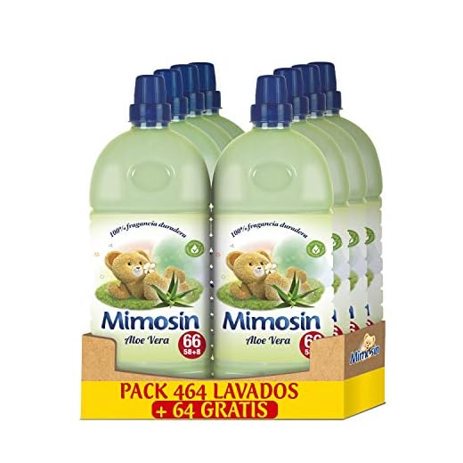 Mimosín Aloe Vera Suavizante Concentrado para 58 lavados - 8 Suavizantes