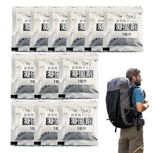 Coagulante Portatile per WC, Gel da Bagno da Campeggio, Polvere Assorbente per urina, Cristalli assorbenti per Servizi igienici da Campeggio, Coagulante per l'assorbimento delle Urine, polveri di