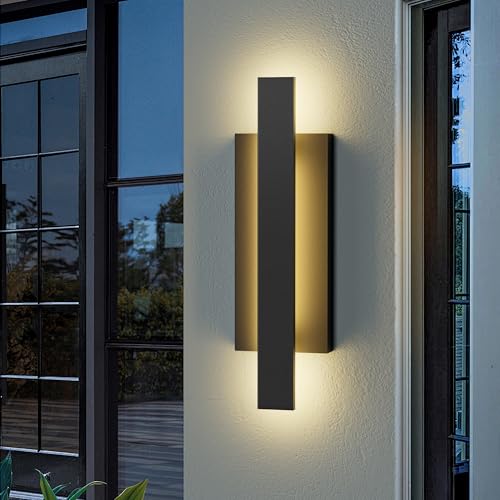 LamQee 23 inch Aluminum Long Outdoor Wall Lights, 3000K 1200LM