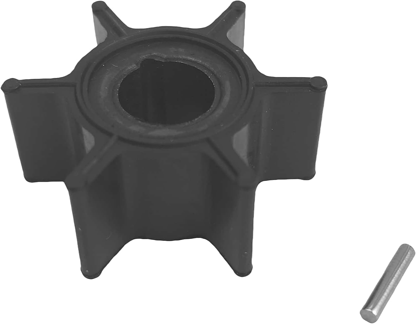 Water Pump Impeller 47-161543 Compatible for Mercury Mariner Tohatsu Nissan Outboard 2 2.5 3.3 3.5 4 5 6 HP Replace 369-65021-1 369650211 Sierra 18-3098 47-16154-3