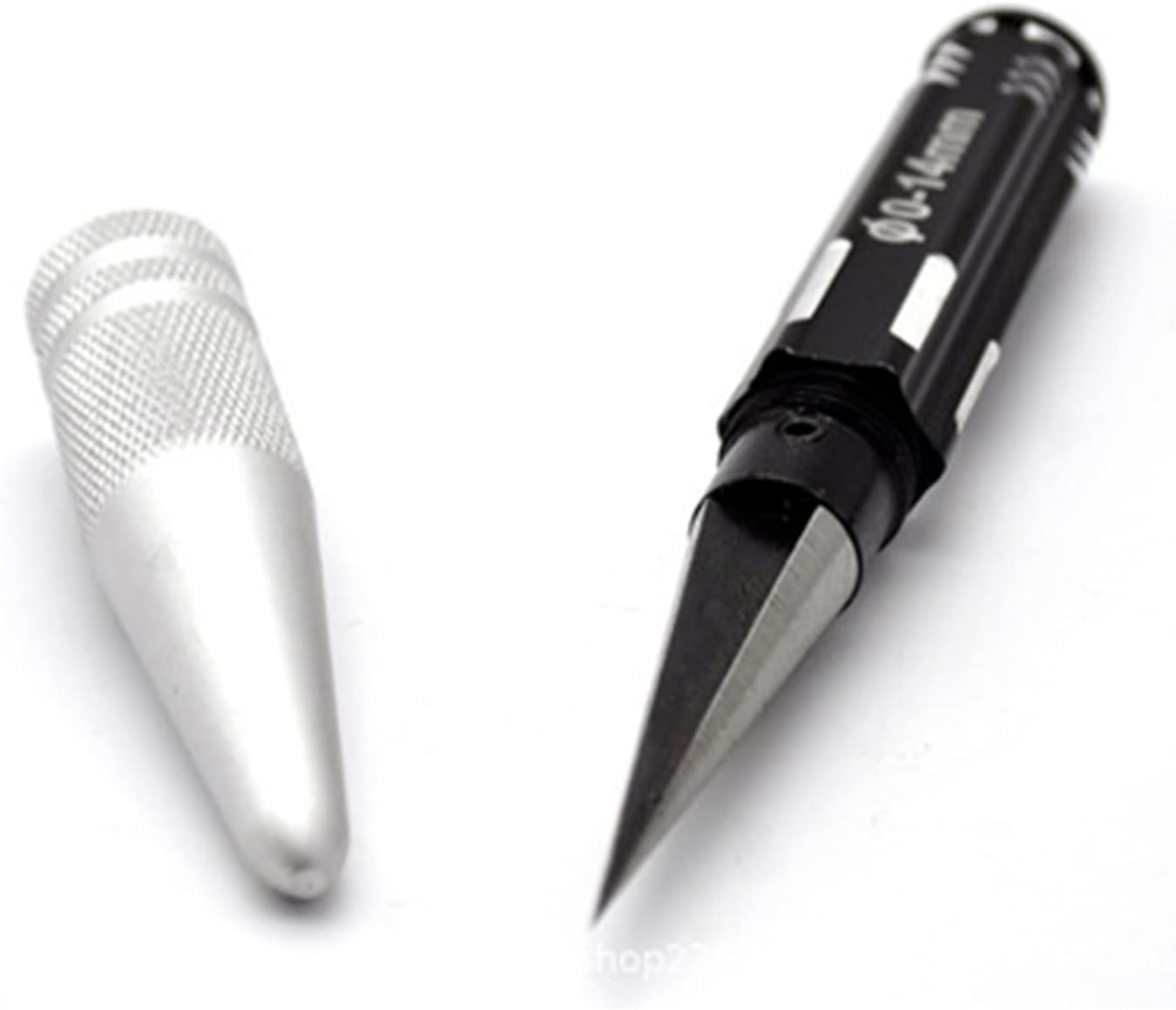 Stainless Steel Taper Reamer Hole Expanding Saw Opener Black Screwdriver Bit Diameter 0-14mm